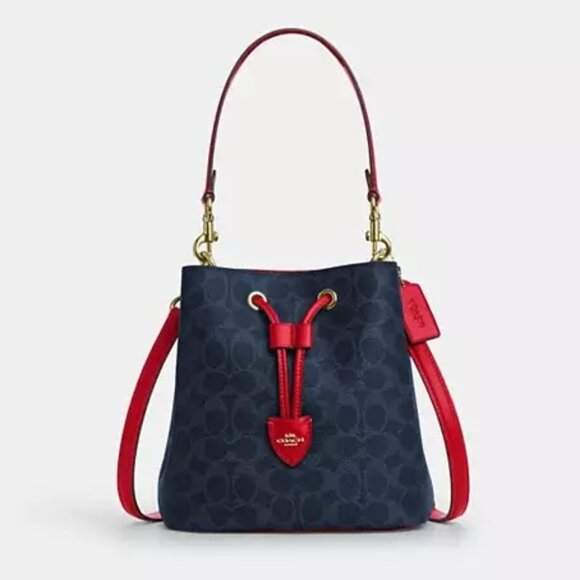 Rowan Bucket Bag In Signature Canvas - Picture 1 of 10